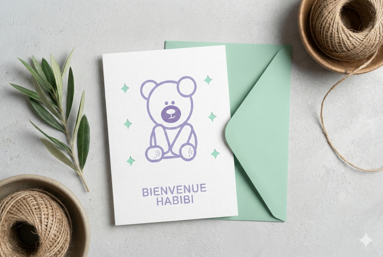 Mabrook Greeting Card