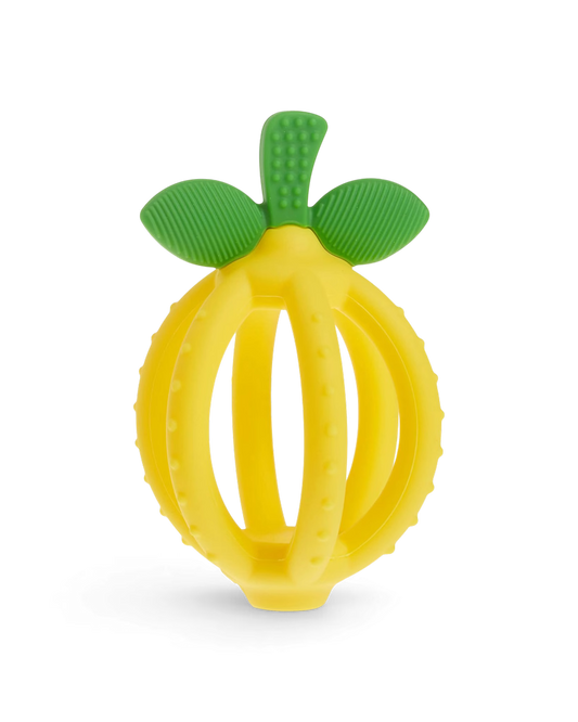 Lemon Drop Bitzy Biter silicone teething ball by Itzy Ritzy