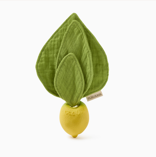 Lou the Lemon Mini | Natural Rubber Teether